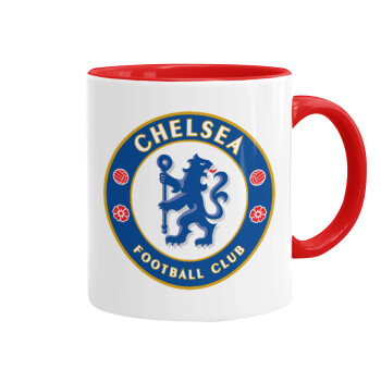 FC Chelsea, Mug colored red, ceramic, 330ml