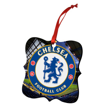 FC Chelsea, Χριστουγεννιάτικο στολίδι polygon ξύλινο 7.5cm