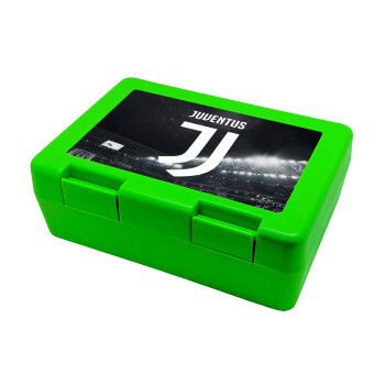 FC Juventus, Παιδικό δοχείο κολατσιού ΠΡΑΣΙΝΟ 185x128x65mm (BPA free πλαστικό)
