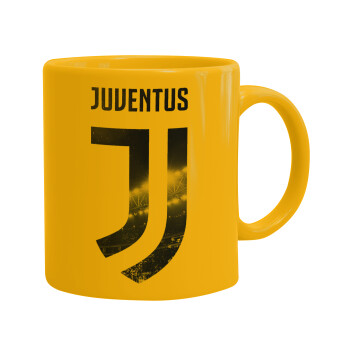 FC Juventus, Ceramic coffee mug yellow, 330ml