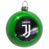 Green Christmas tree ornament bauble 8cm