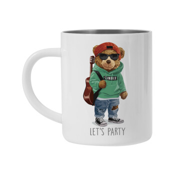 Let's Party Bear, Mug Stainless steel double wall 450ml