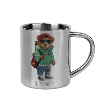 Let's Party Bear, Mug Stainless steel double wall 300ml