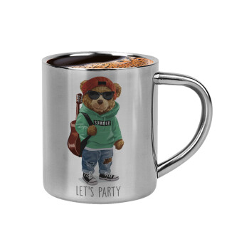 Let's Party Bear, Double-wall metal cup for espresso (220ml)