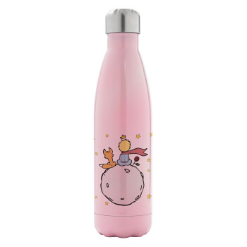 Little prince, Metal mug thermos Pink Iridiscent (Stainless steel), double wall, 500ml