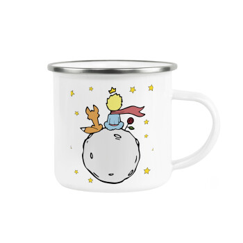 Little prince, Metallic enamel cup white 360ml