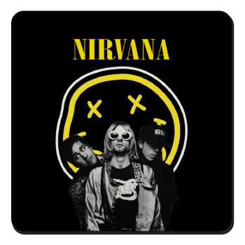 Nirvana, Τετράγωνο μαγνητάκι ξύλινο 9x9cm