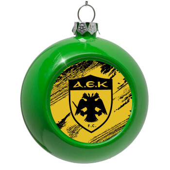 FC Α.Ε.Κ., Green Christmas tree ornament bauble 8cm