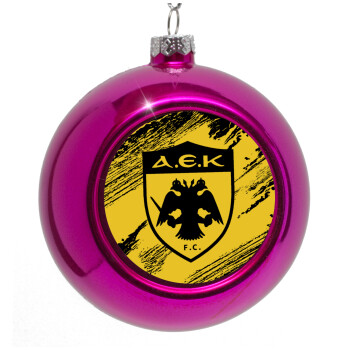 FC Α.Ε.Κ., Purple Christmas tree ornament bauble 8cm