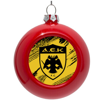 FC Α.Ε.Κ., Red Christmas tree ornament bauble 8cm