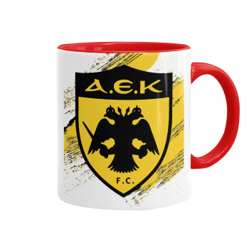 FC Α.Ε.Κ., Mug colored red, ceramic, 330ml