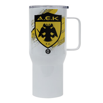 FC Α.Ε.Κ., Tumbler με καπάκι, διπλού τοιχώματος (θερμό) 750L