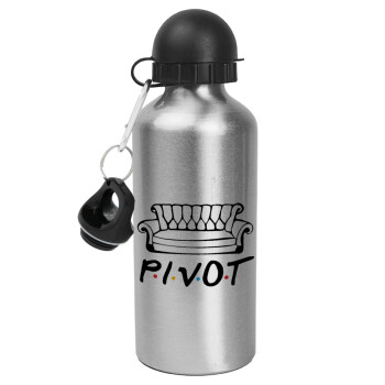 Friends Pivot, Metallic water jug, Silver, aluminum 500ml