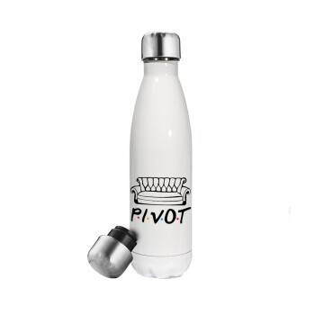 Friends Pivot, Metal mug thermos White (Stainless steel), double wall, 500ml