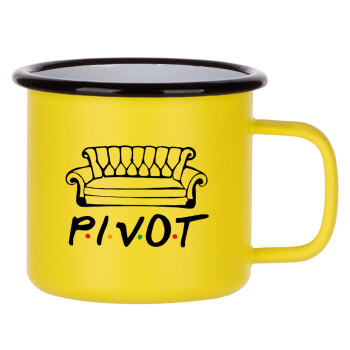 Friends Pivot, Metallic enamel MATT Yellow cup 360ml