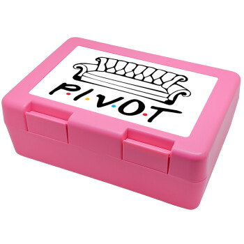 Friends Pivot, Children's cookie container PINK 185x128x65mm (BPA free plastic)