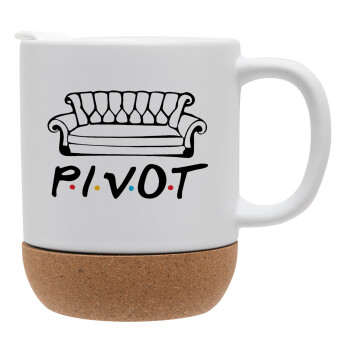 Friends Pivot, Ceramic coffee mug Cork (MAT), 330ml (1pcs)