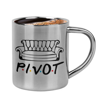 Friends Pivot, Double-wall metal cup for espresso (220ml)