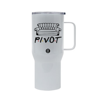 Friends Pivot, Mega Stainless steel Tumbler with lid, double wall 750L