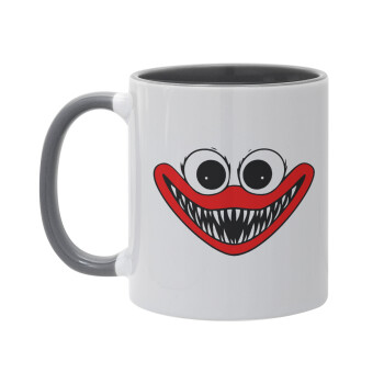 Huggy wuggy, Mug colored grey, ceramic, 330ml