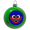 Green Christmas tree ornament bauble 8cm