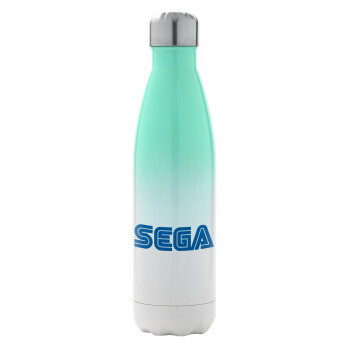 SEGA, Metal mug thermos Green/White (Stainless steel), double wall, 500ml