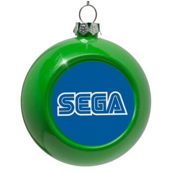 SEGA, Στολίδι Χριστουγεννιάτικη μπάλα δένδρου Πράσινο 8cm