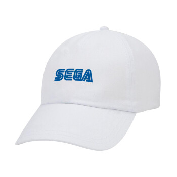 SEGA, Καπέλο Ενηλίκων Baseball Λευκό 5-φύλλο (POLYESTER, ΕΝΗΛΙΚΩΝ, UNISEX, ONE SIZE)