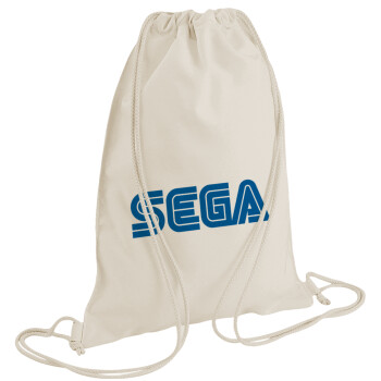 SEGA, Backpack bag GYMBAG natural (28x40cm)