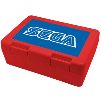 SEGA, Παιδικό δοχείο κολατσιού ΚΟΚΚΙΝΟ 185x128x65mm (BPA free πλαστικό)