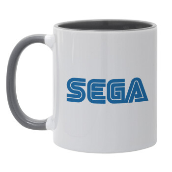 SEGA, Κούπα χρωματιστή γκρι, κεραμική, 330ml