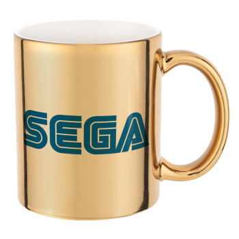 SEGA, Mug ceramic, gold mirror, 330ml