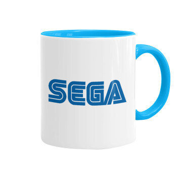 SEGA, Κούπα χρωματιστή γαλάζια, κεραμική, 330ml