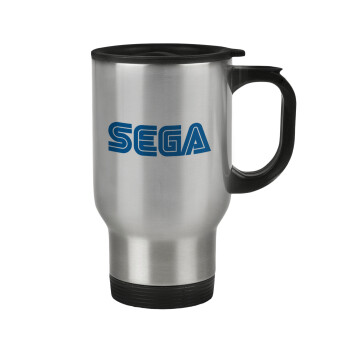 SEGA, Stainless steel travel mug with lid, double wall 450ml