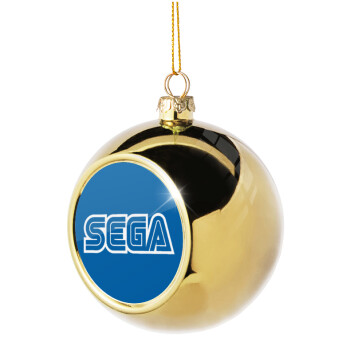 SEGA, Στολίδι Χριστουγεννιάτικη μπάλα δένδρου Χρυσή 8cm