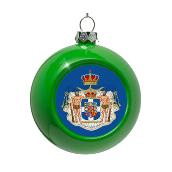 Hellas kingdom, Green Christmas tree ornament bauble 8cm