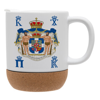 Hellas kingdom, Ceramic coffee mug Cork (MAT), 330ml (1pcs)