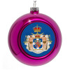 Purple Christmas tree ornament bauble 8cm