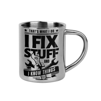 I fix stuff, Mug Stainless steel double wall 300ml