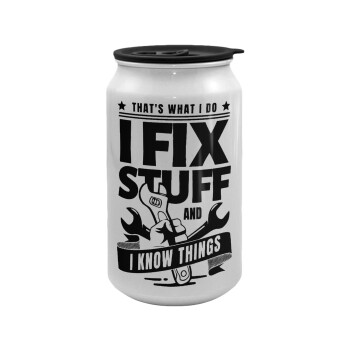 I fix stuff, Κούπα ταξιδιού μεταλλική με καπάκι (tin-can) 500ml