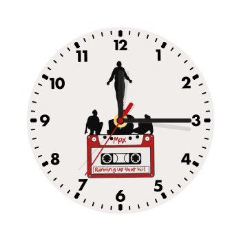 Running up that hill, Stranger Things, Wooden wall clock (20cm)