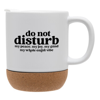 Do not disturb, Ceramic coffee mug Cork (MAT), 330ml (1pcs)