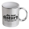 Mug ceramic, silver mirror, 330ml