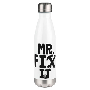 Mr fix it, Metal mug thermos White (Stainless steel), double wall, 500ml