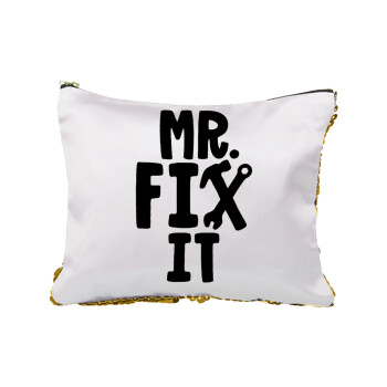 Mr fix it, Sequin Gold Pouch Cosmetic Bag