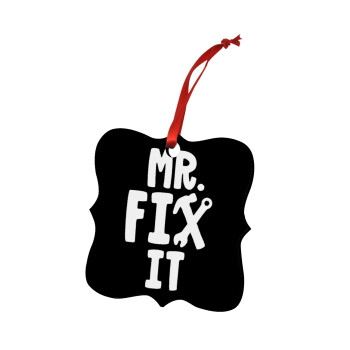 Mr fix it, Christmas ornament polygon wooden 7.5cm