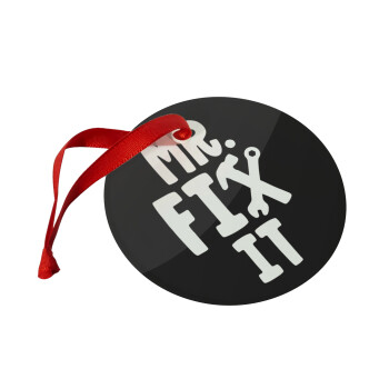 Mr fix it, Στολίδι Χριστουγεννιάτικο στολίδι γυάλινο 9cm