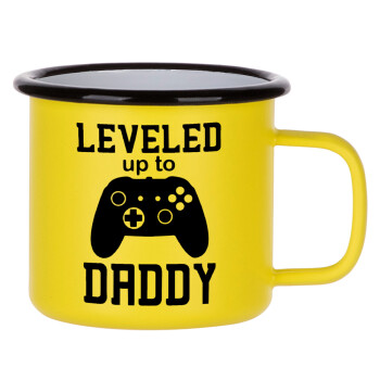 Leveled to Daddy, Metallic enamel MATT Yellow cup 360ml