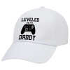 Adult Baseball Cap White 5-panel (POLYESTER, ADULT, UNISEX, ONE SIZE)