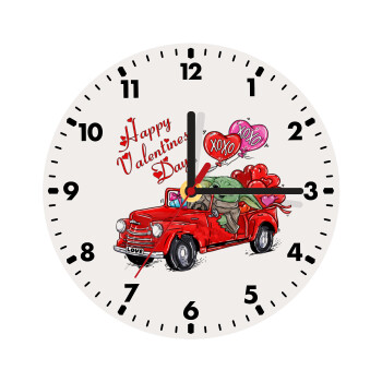 Yoda, happy valentines day (xoxo), Wooden wall clock (20cm)